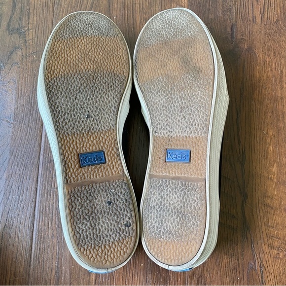 Rifle Paper Co. X Keds Floral Beaded Platform Slip On Black Sneakers SZ 6 - Picture 13 of 15